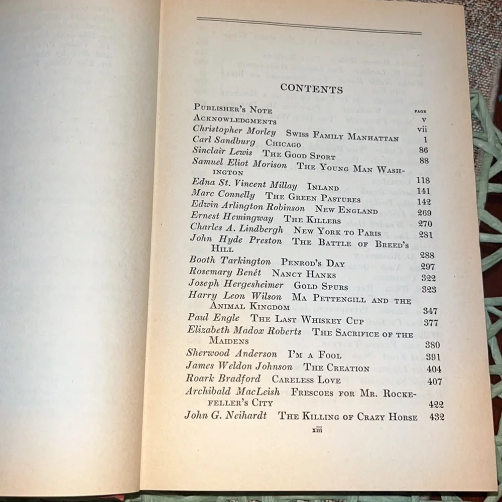 The Great American Parade Doudleday, Doran 1935 stated 1st Edition, 1st Print HC